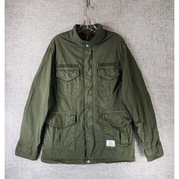 Alpha Industries Other - Alpha Industries M-65 Field Coat Mens M Drab Green Military Utility Jacket EUC